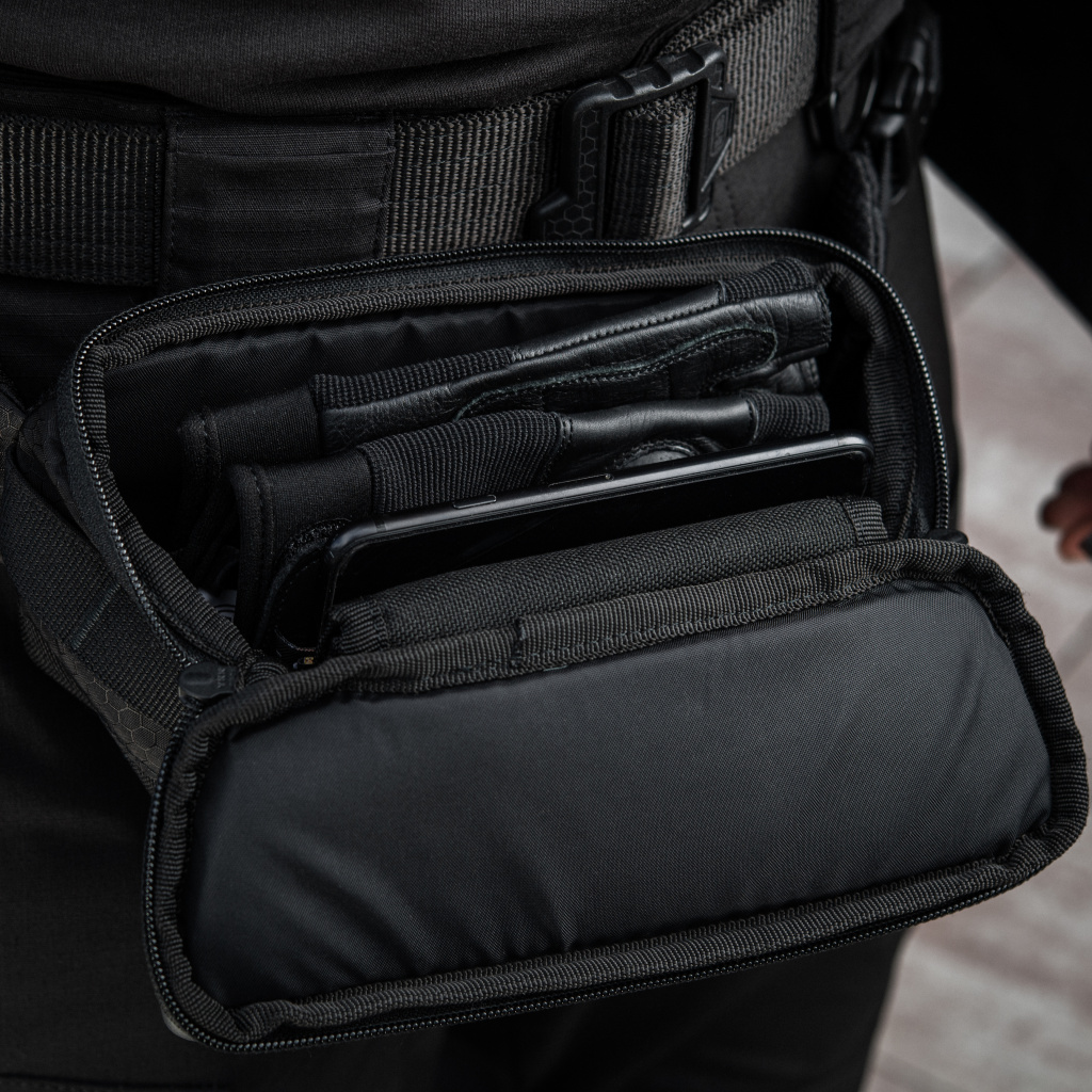 M-Tac  Tactical Waist Bag Elite Hex Black ( ) - - 