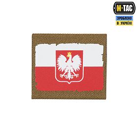 M-Tac MOLLE Patch  Polska White/Red/Coyote